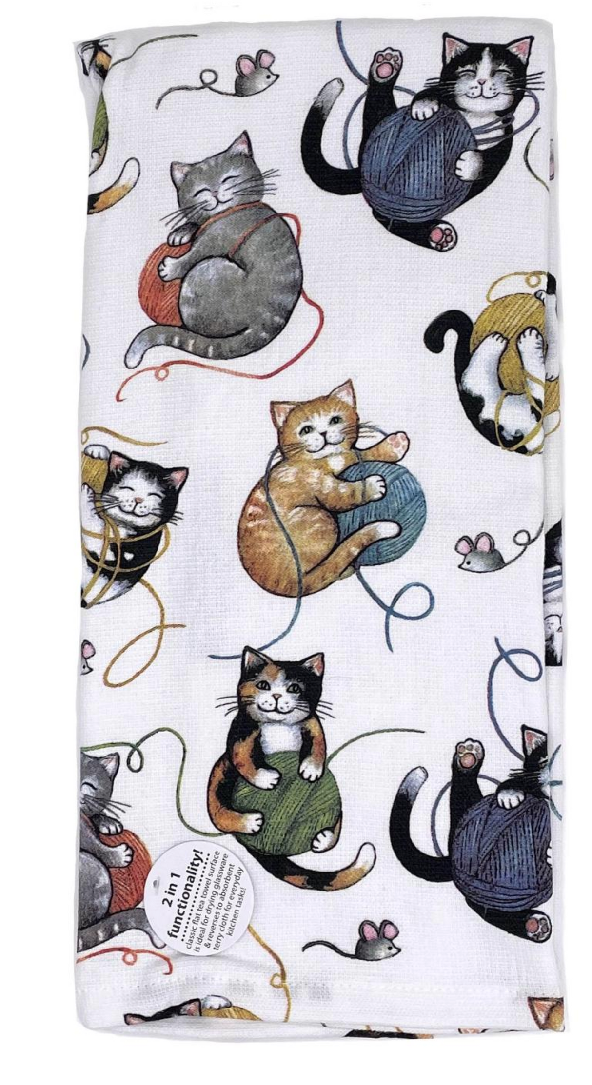 Playful Kittens Dual Purpose Terry Towel