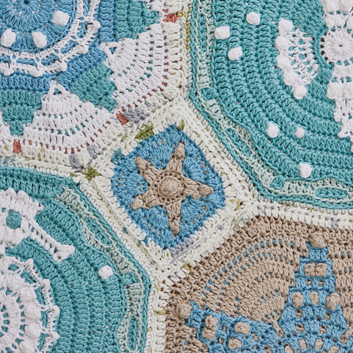 Sea-labrate Mosaic Baby Blanket