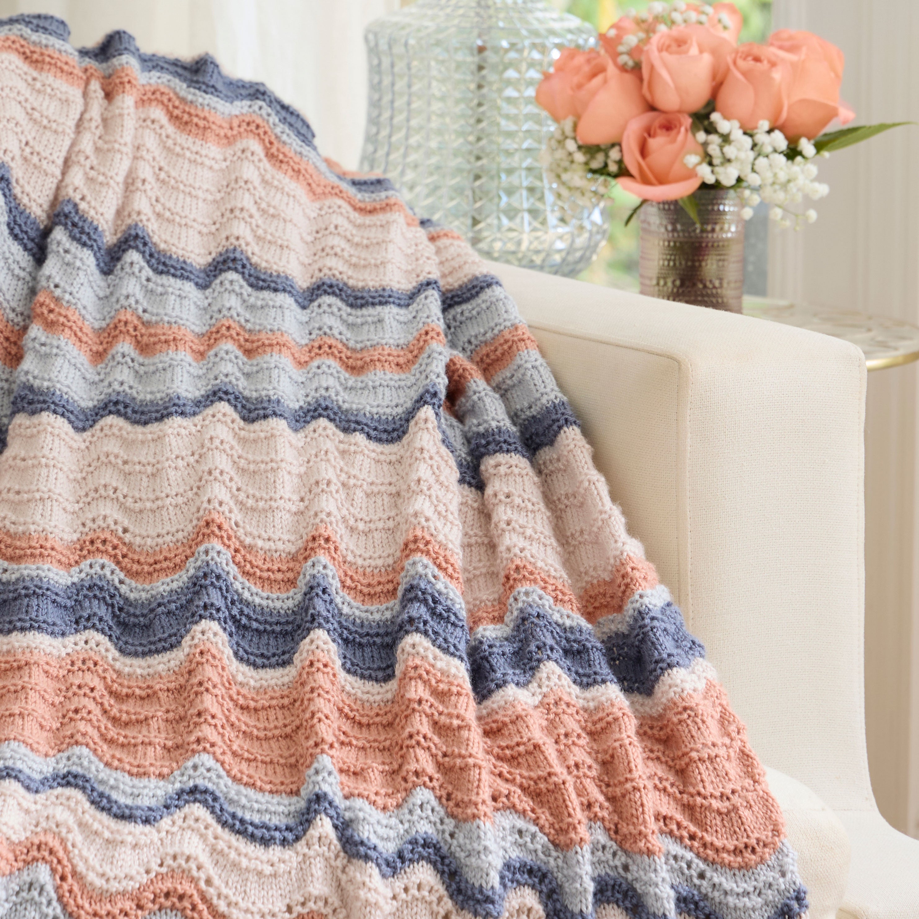 Seaside Waves Blanket – Mary Maxim