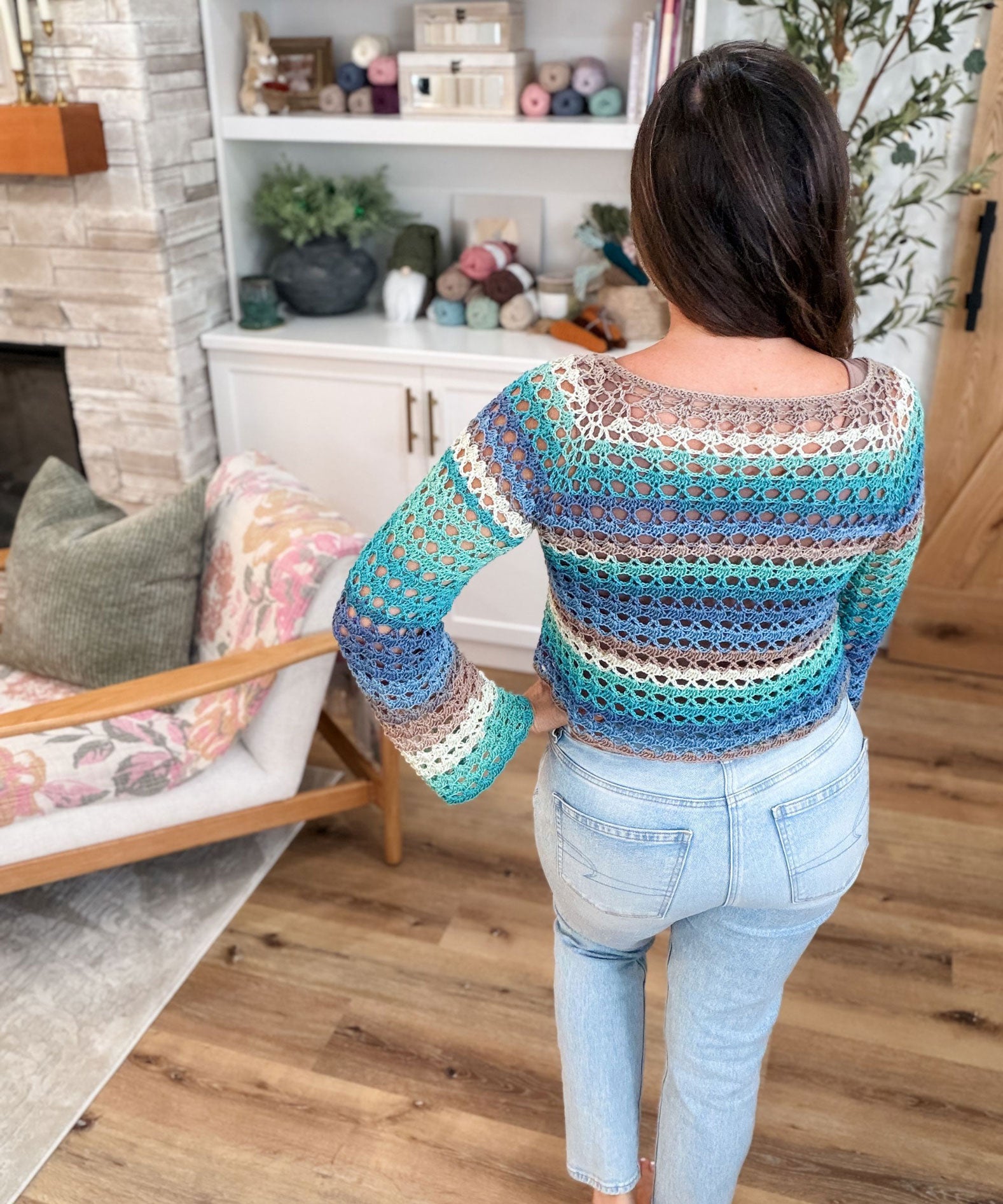 Solea Shell Stitch Cardigan – Mary Maxim