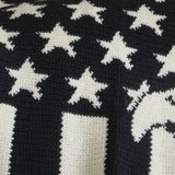 Sovereign Skies and Stripes Crochet Blanket