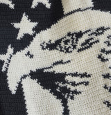 Sovereign Skies and Stripes Crochet Blanket