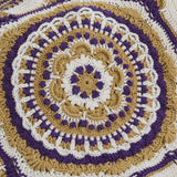 Purple/Topaz Sparkle Mandala Blanket