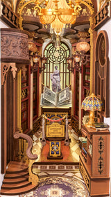 Library of Wonders Book Nook Wood Model Kit