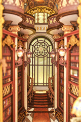 Library of Wonders Book Nook Wood Model Kit