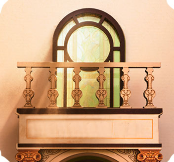 Library of Wonders Book Nook Wood Model Kit