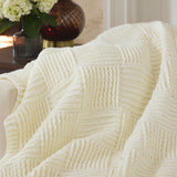 The Gridline Crochet Throw