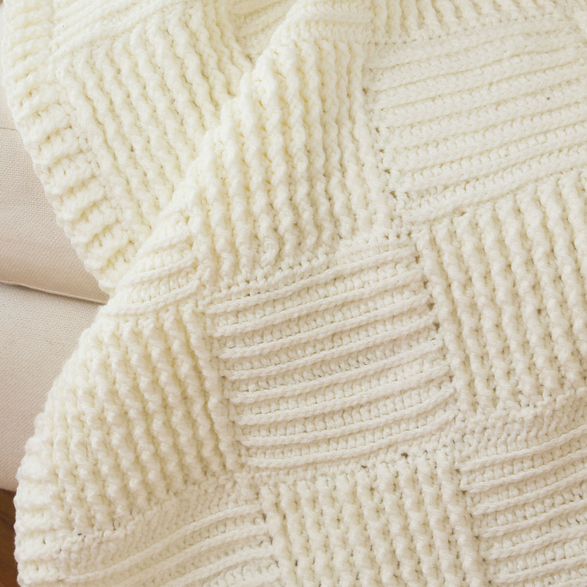 The Gridline Crochet Throw