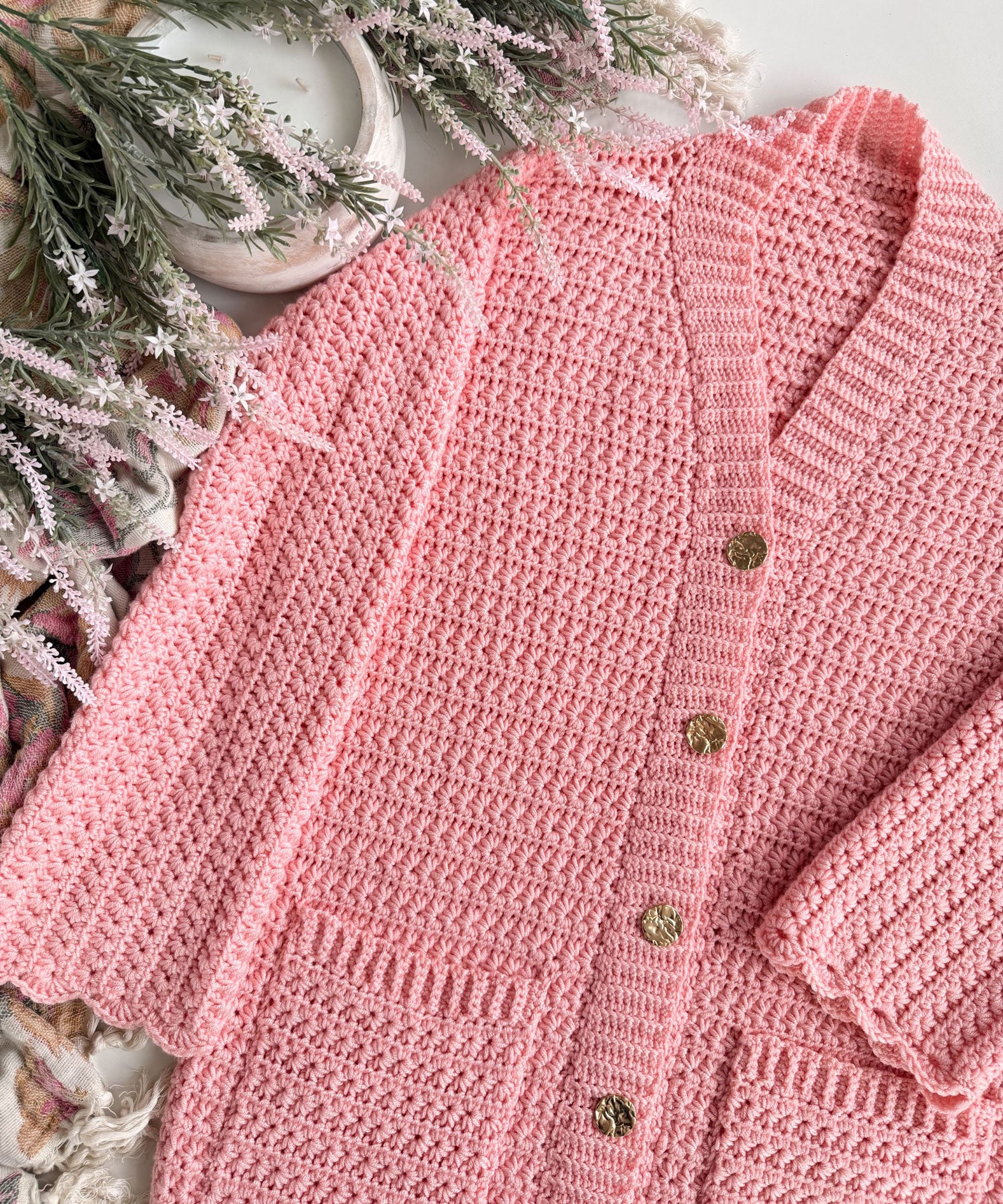Timeless Star Stitch Cardigan – Mary Maxim