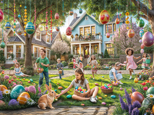 Easter Egg Hunt Jigsaw Puzzle