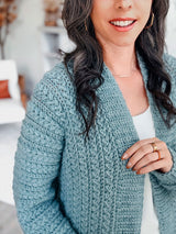 Wheat Stitch Crochet Cardigan