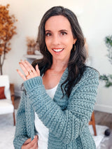 Wheat Stitch Crochet Cardigan