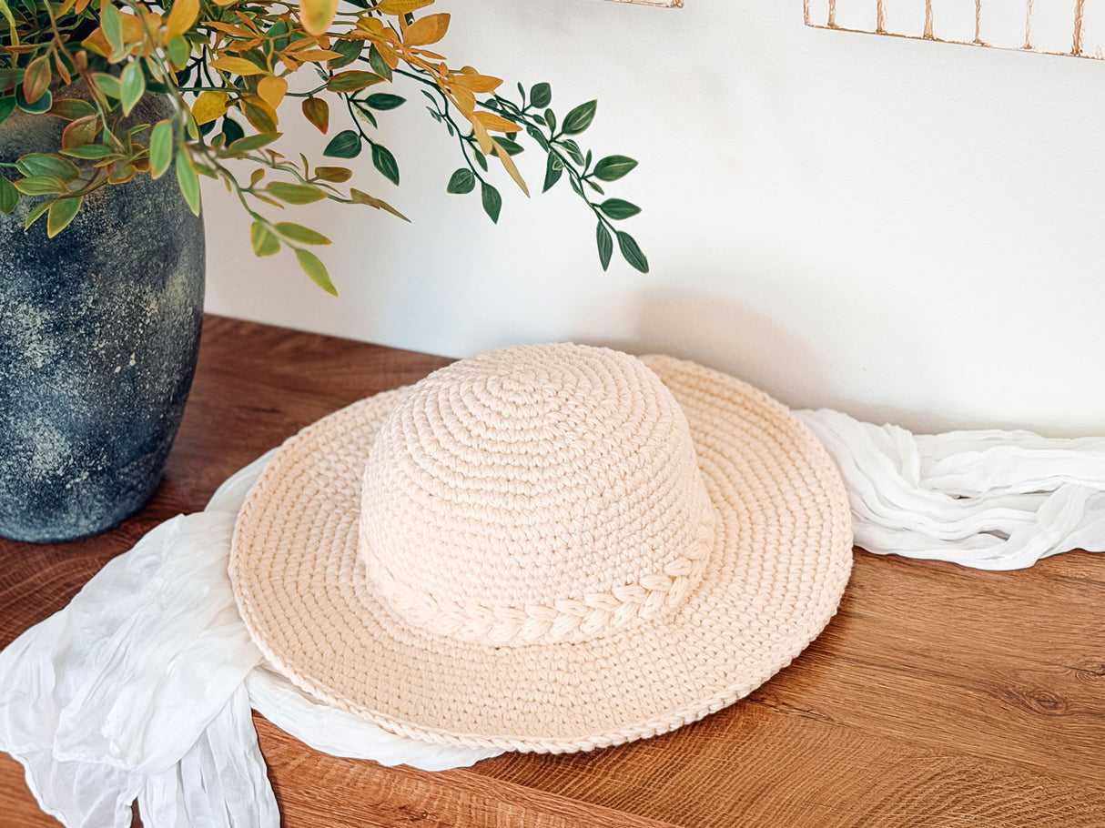 Wheatfield Crochet Sun Hat