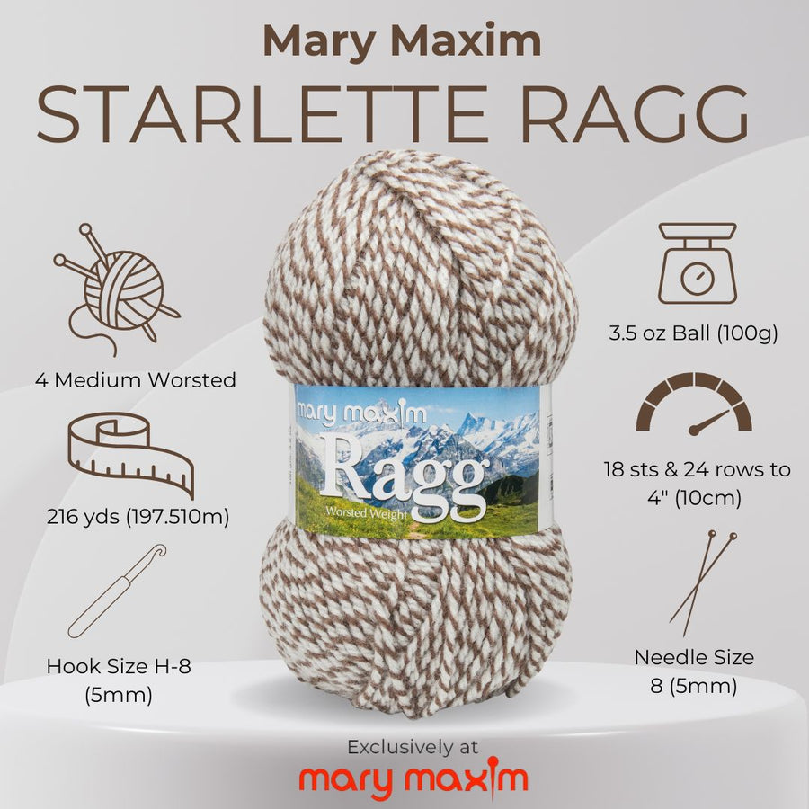 Mary Maxim Starlette Ragg Yarn