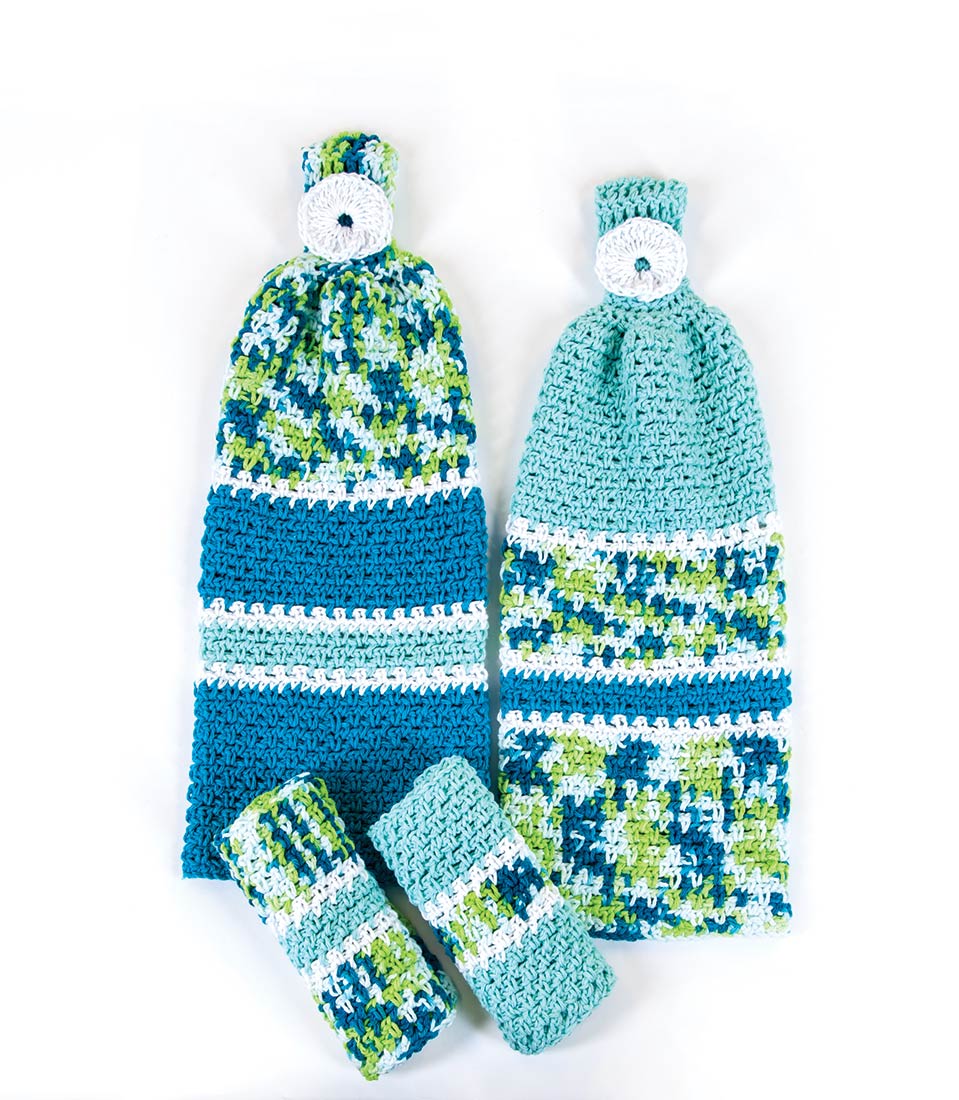 Towels and Dishcloth Set Pattern