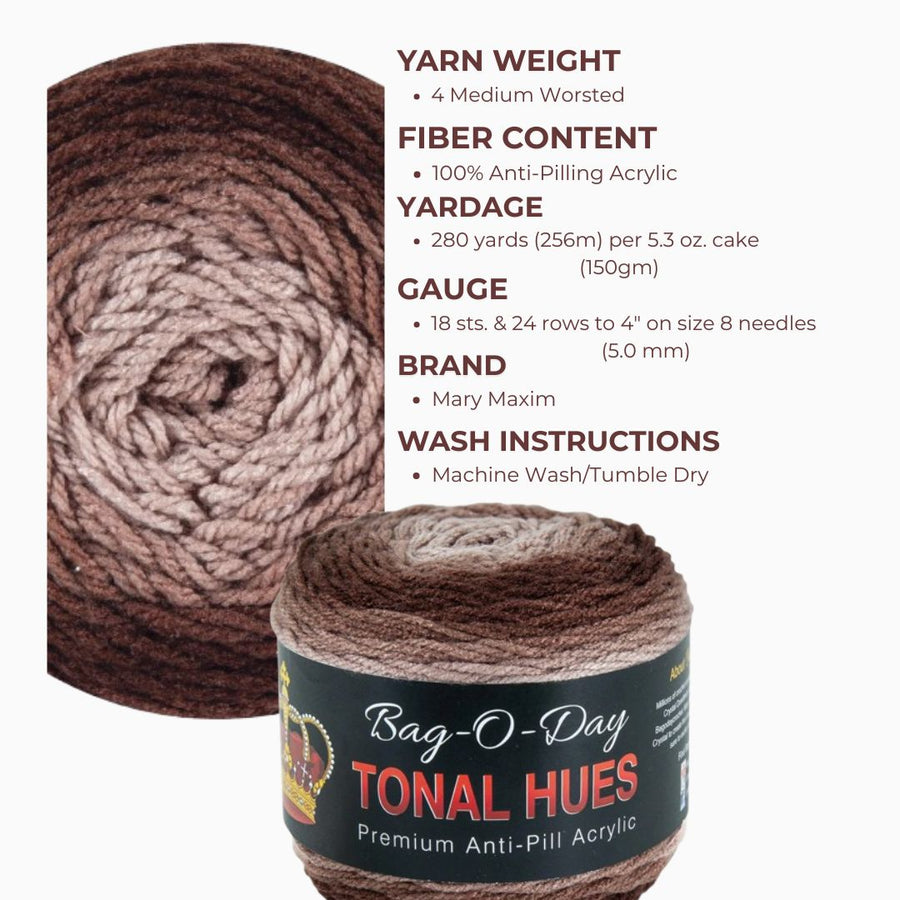 Bag-O-Day Tonal Hues Yarn – Mary Maxim