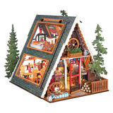 A-Frame Cabin Wood Model Kit