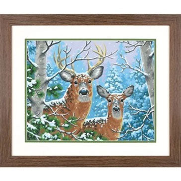 Whitetail Winter Paint By Number Kit
