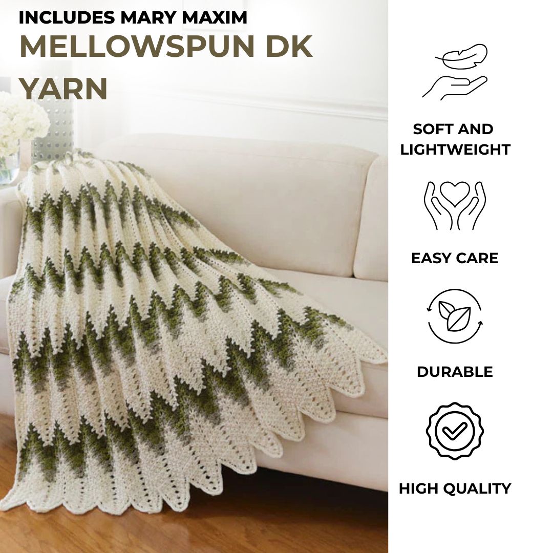 Forest Pulse Blanket – Mary Maxim