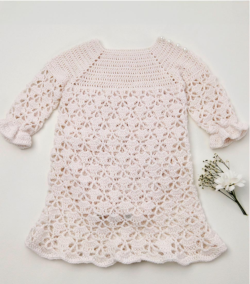 crochet christening dress pattern Beautiful Crochet Christening Dress Patterns