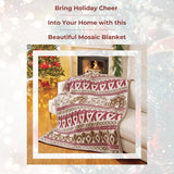 Gingerbread Mosaic Blanket
