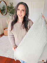 Braided Wheat Crochet Lapghan