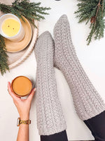 Snowdrift Wheat Slipper Socks