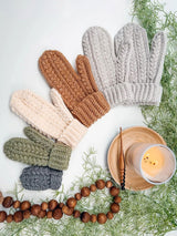 Winter Wheat Flat Crochet Mittens