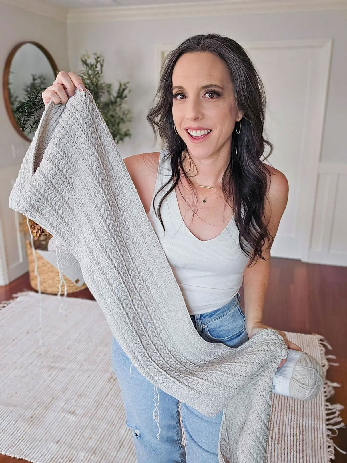 Winter Wheat Sweater Scarf