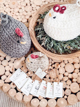 Wheat Stitch Crochet Chickens