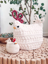 Wheat Stitch Crochet Chickens
