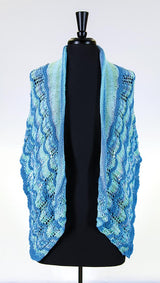 Ocean Waves Crescent Shawl Pattern