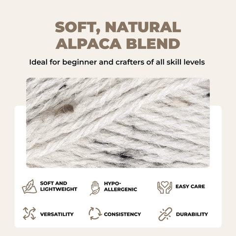 Mary Maxim Natural Alpaca Tweed