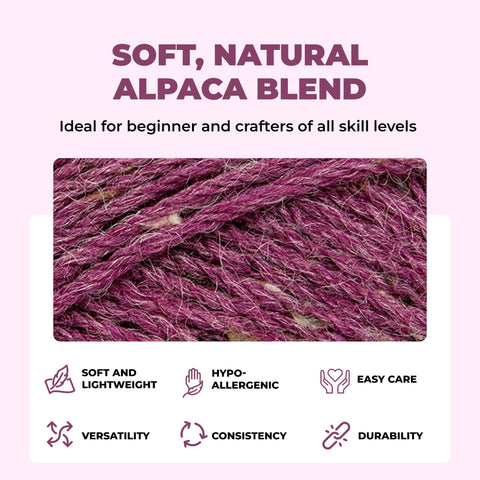 Mary Maxim Natural Alpaca Tweed