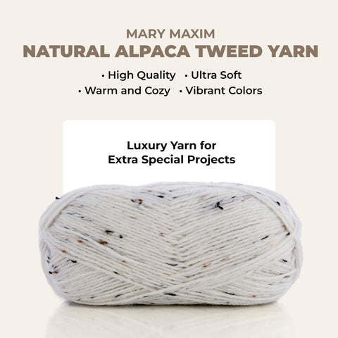 Mary Maxim Natural Alpaca Tweed