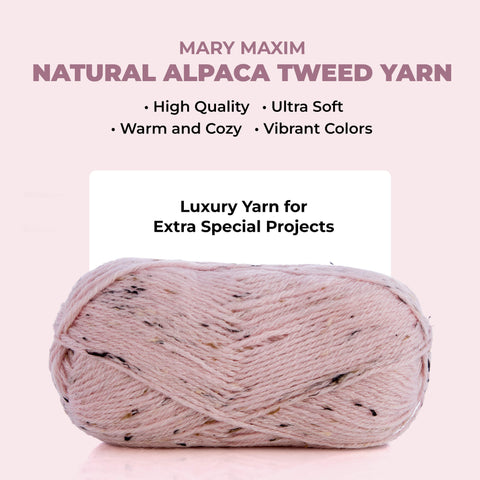 Mary Maxim Natural Alpaca Tweed