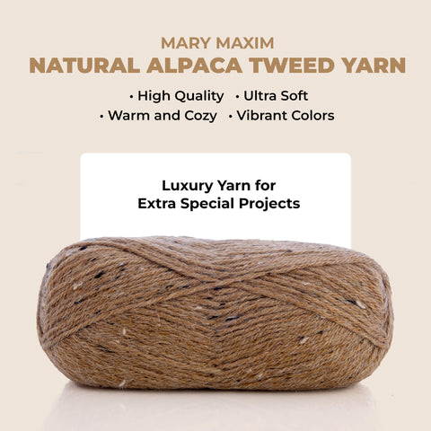 Mary Maxim Natural Alpaca Tweed