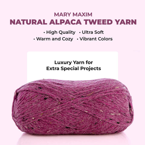 Mary Maxim Natural Alpaca Tweed