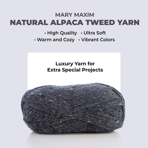 Mary Maxim Natural Alpaca Tweed