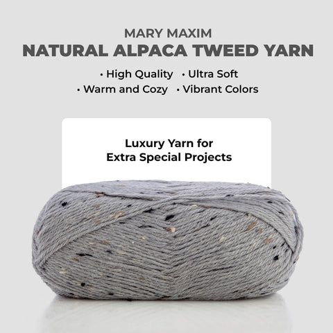Mary Maxim Natural Alpaca Tweed
