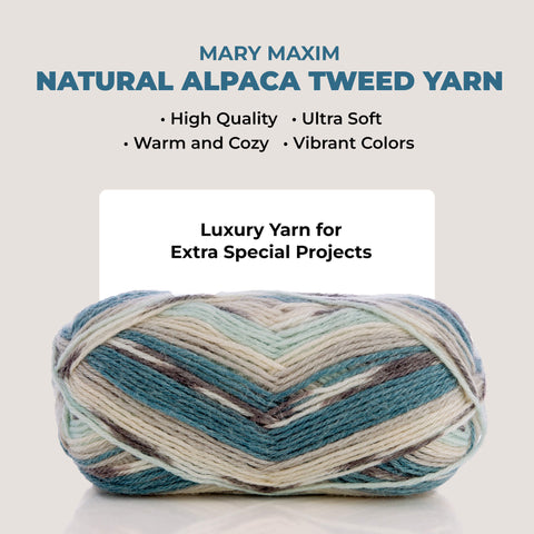 Mary Maxim Natural Alpaca Tweed