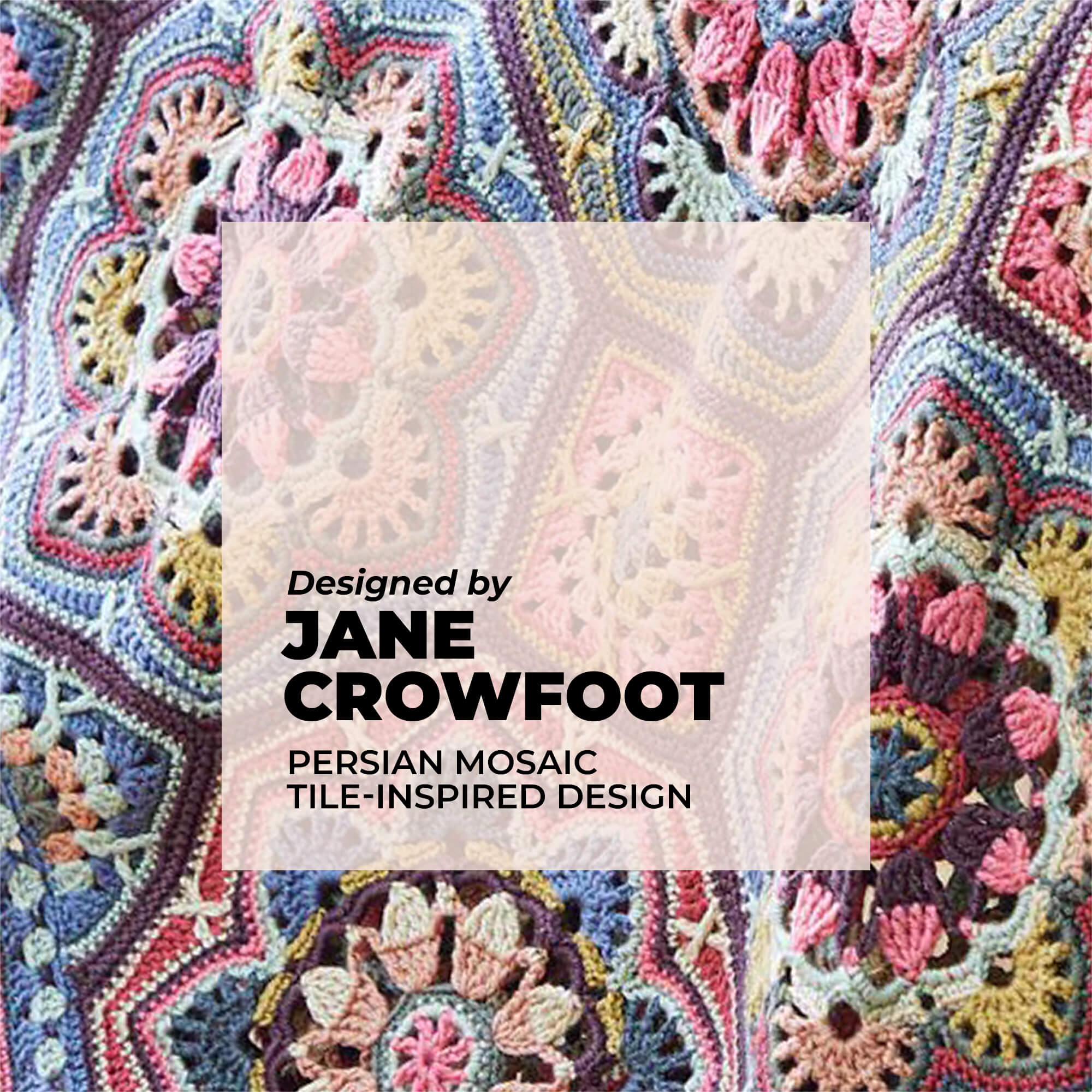 Persian Tiles Throw (Mary Maxim Mellowspun DK)