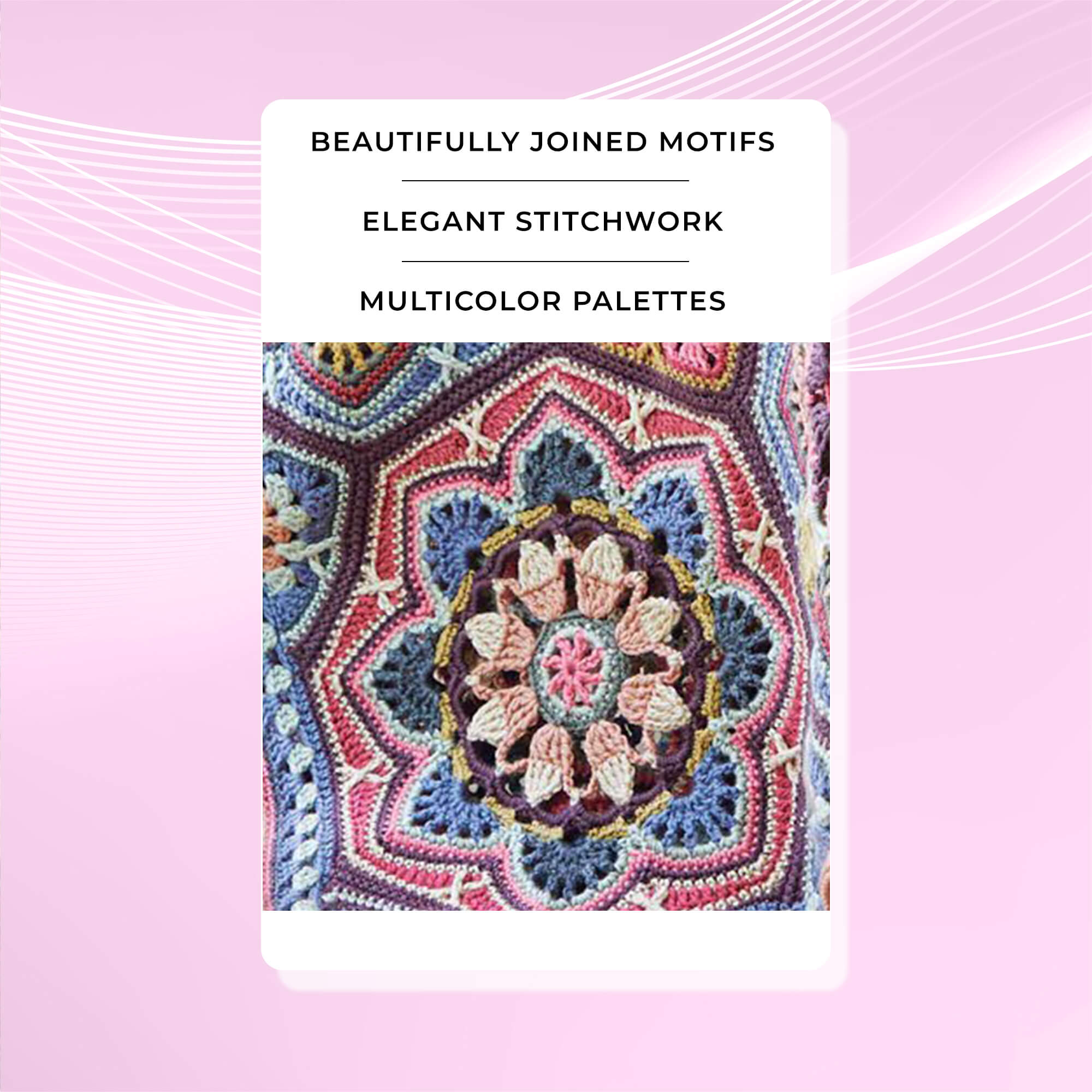 Persian Tiles Throw (Mary Maxim Mellowspun DK)