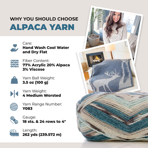 Mary Maxim Natural Alpaca Tweed