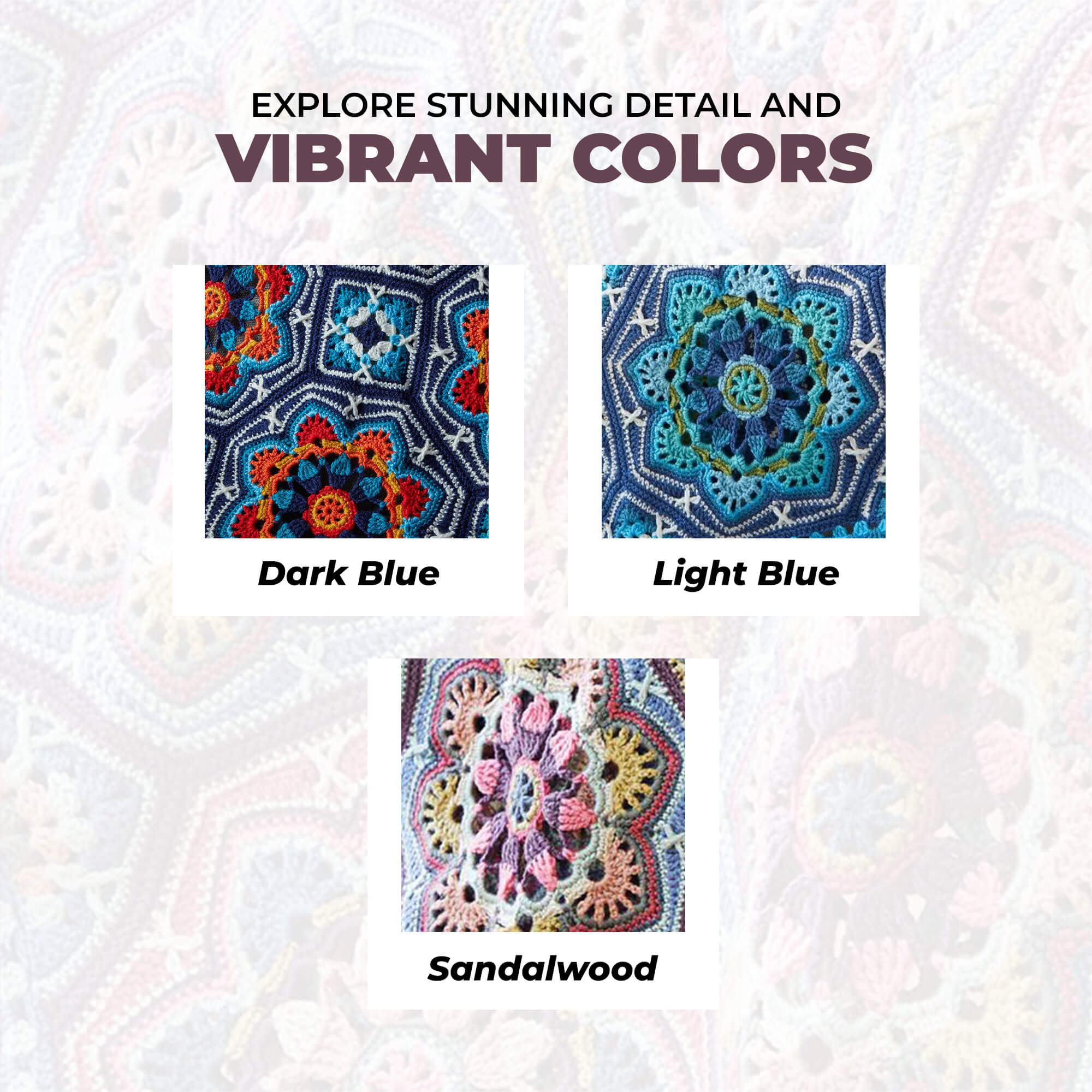 Persian Tiles Throw (Premier Everyday DK) – Mary Maxim