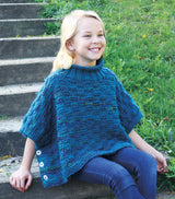 Kid's Buttoned Poncho Pattern