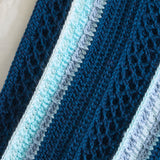 Diamond Lattice Crochet Throw