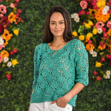 Free Bernat Crochet Lacy Motif Top Pattern