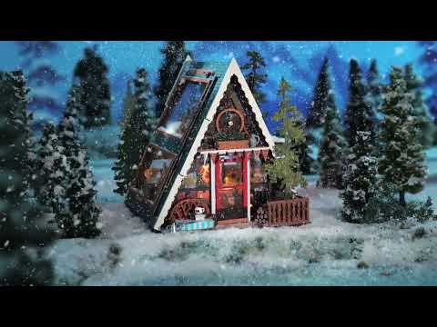 A-Frame Cabin Wood Model Kit