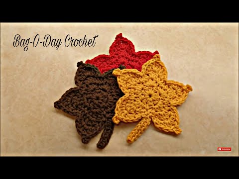 Easy Crochet Fall Leaves